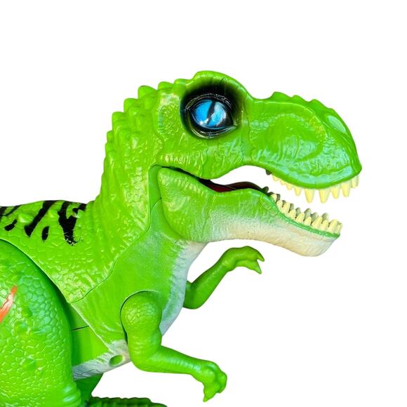 Robo Alive T-Rex Dinosaur Robotic Toy Green Walking Growling Tyrannosaurus Zuru - Picture 5 of 13